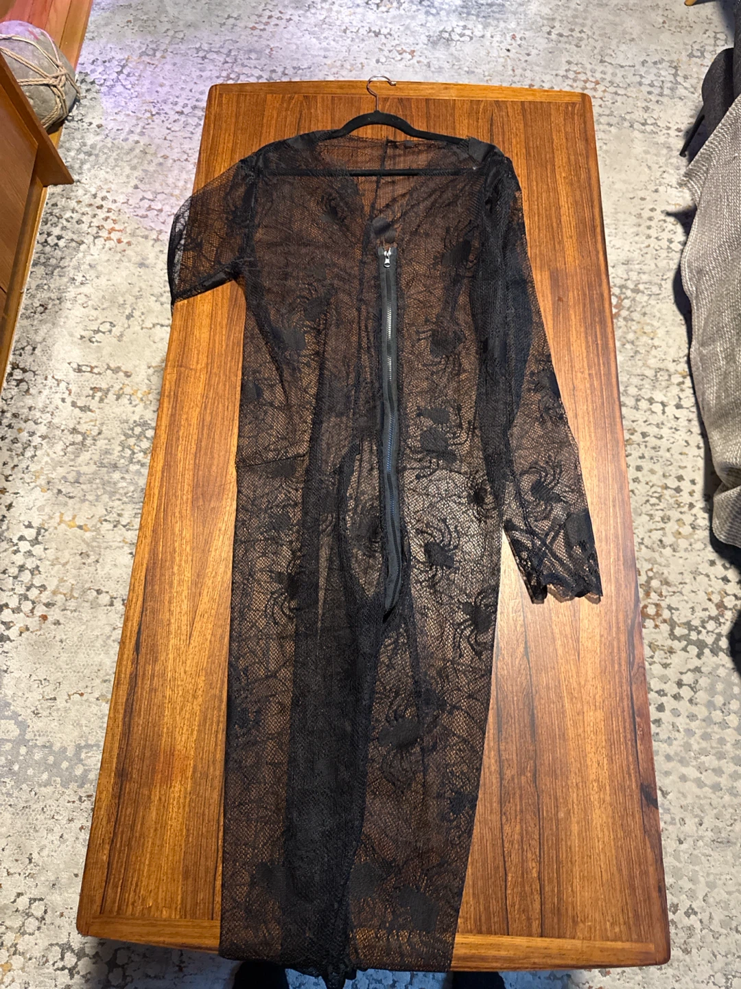 Black Lace Spiderweb Jumpsuit