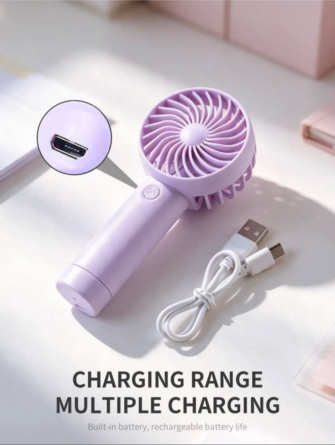 Portable Handheld Cooling Fan - photo 2