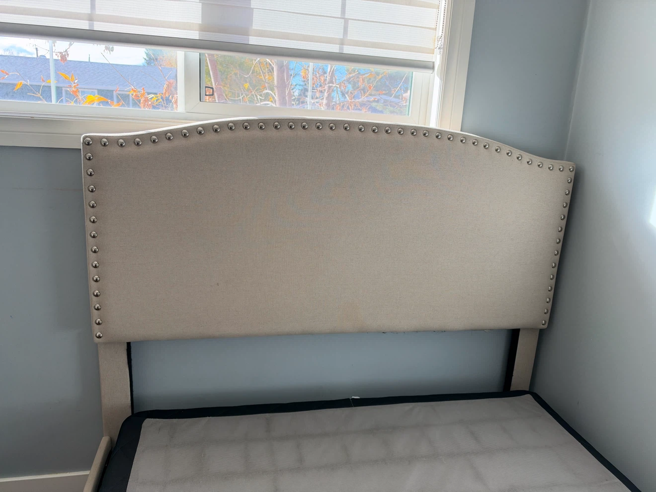 Upholstered full-Queen Bed Frame - photo 2