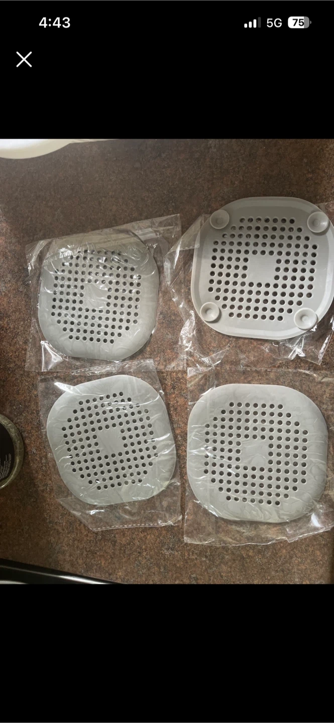 Set of 4 Silicone Drain Catchers