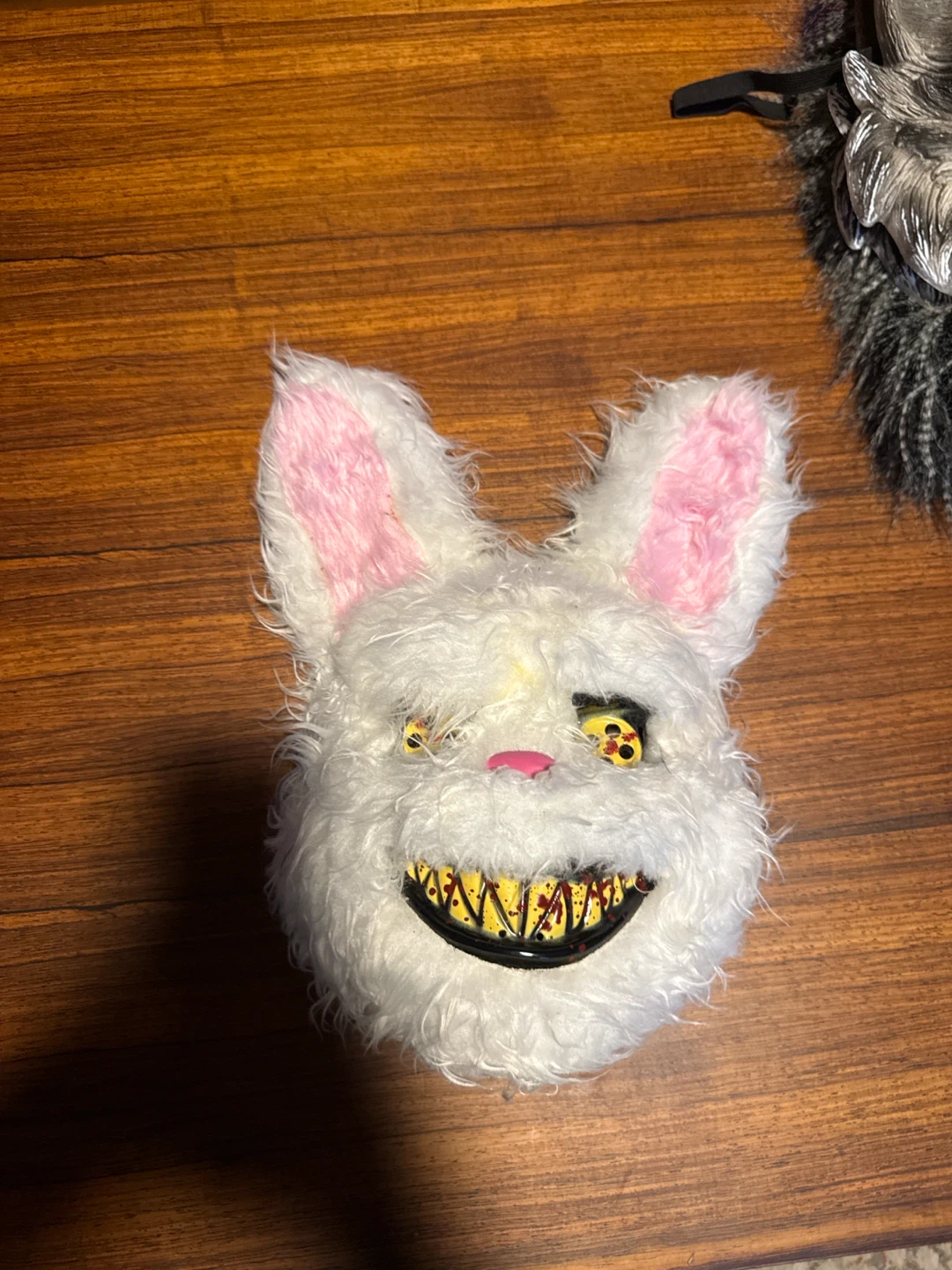 Creepy White Rabbit Halloween Mask