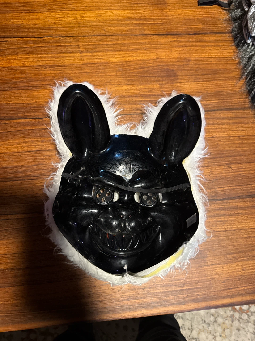 Creepy White Rabbit Halloween Mask - photo 2