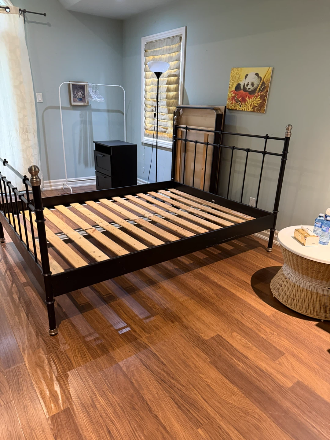 Queen size Black Metal Bed Frame - photo 3