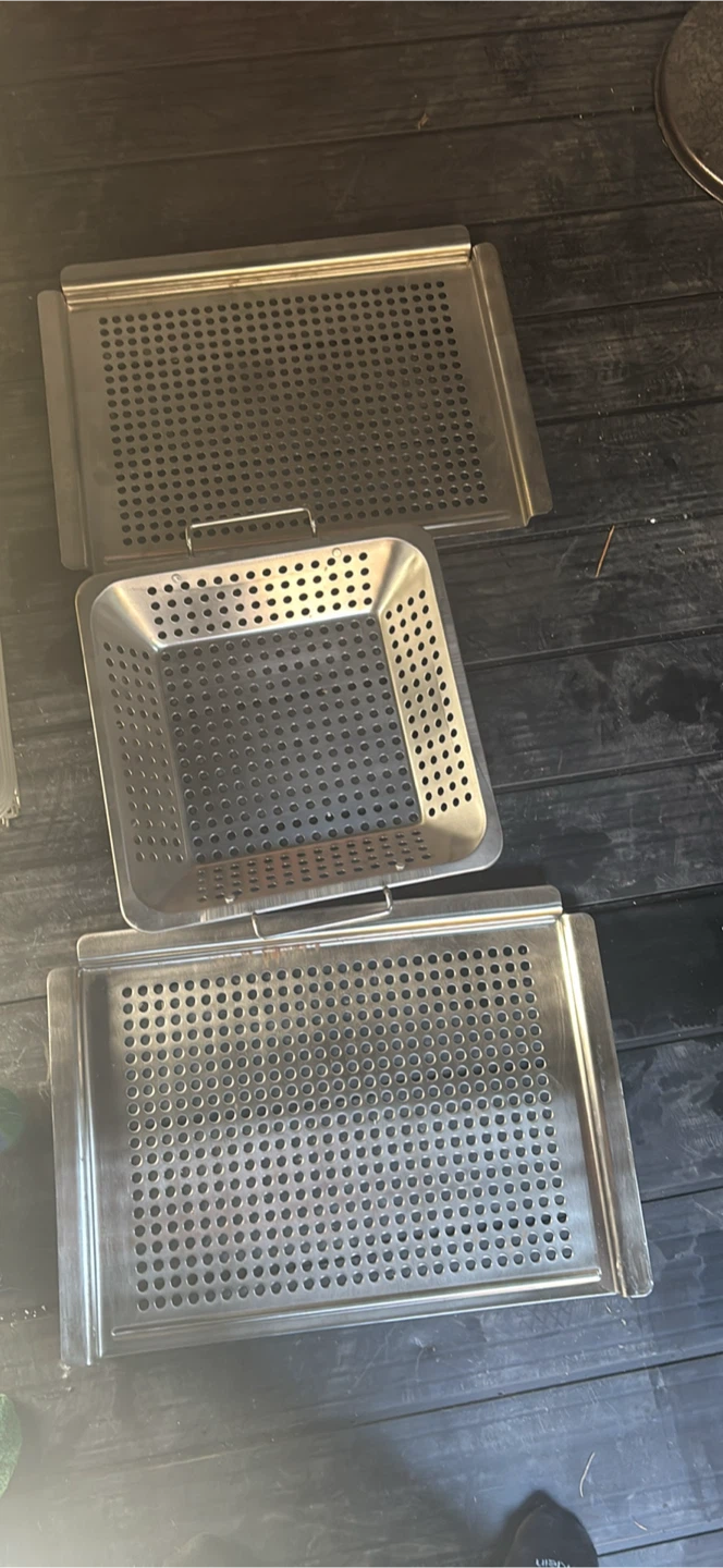 Stainless Steel Grilling Topper and Basket Set