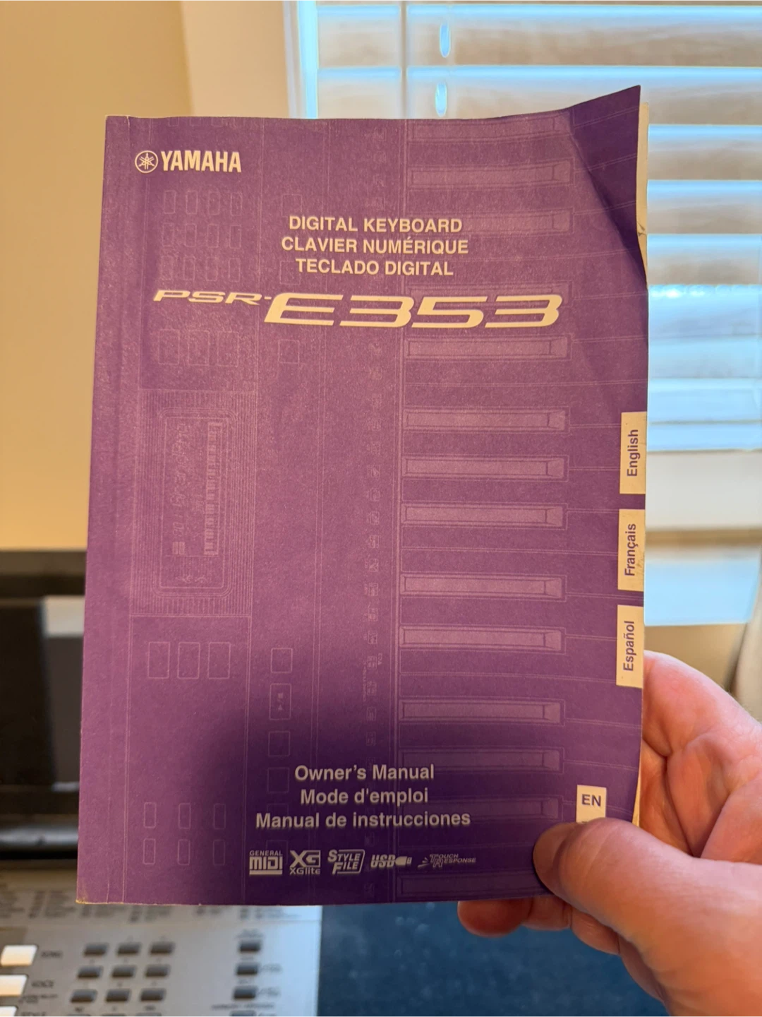 Yamaha PSR-E353 Digital Keyboard and stand - photo 3