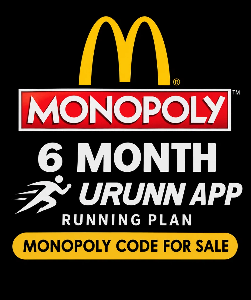 McDonald's Monopoly 6 Month URUNN App Subscription