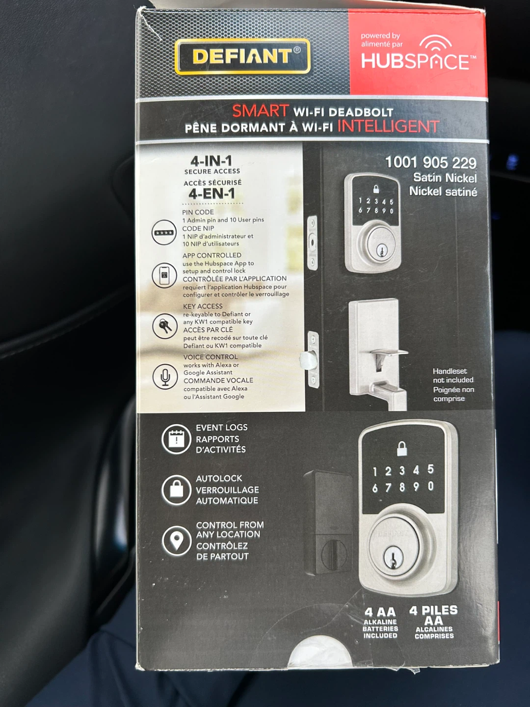 Defiant Smart Wi-Fi Deadbolt - Satin Nickel - photo 2