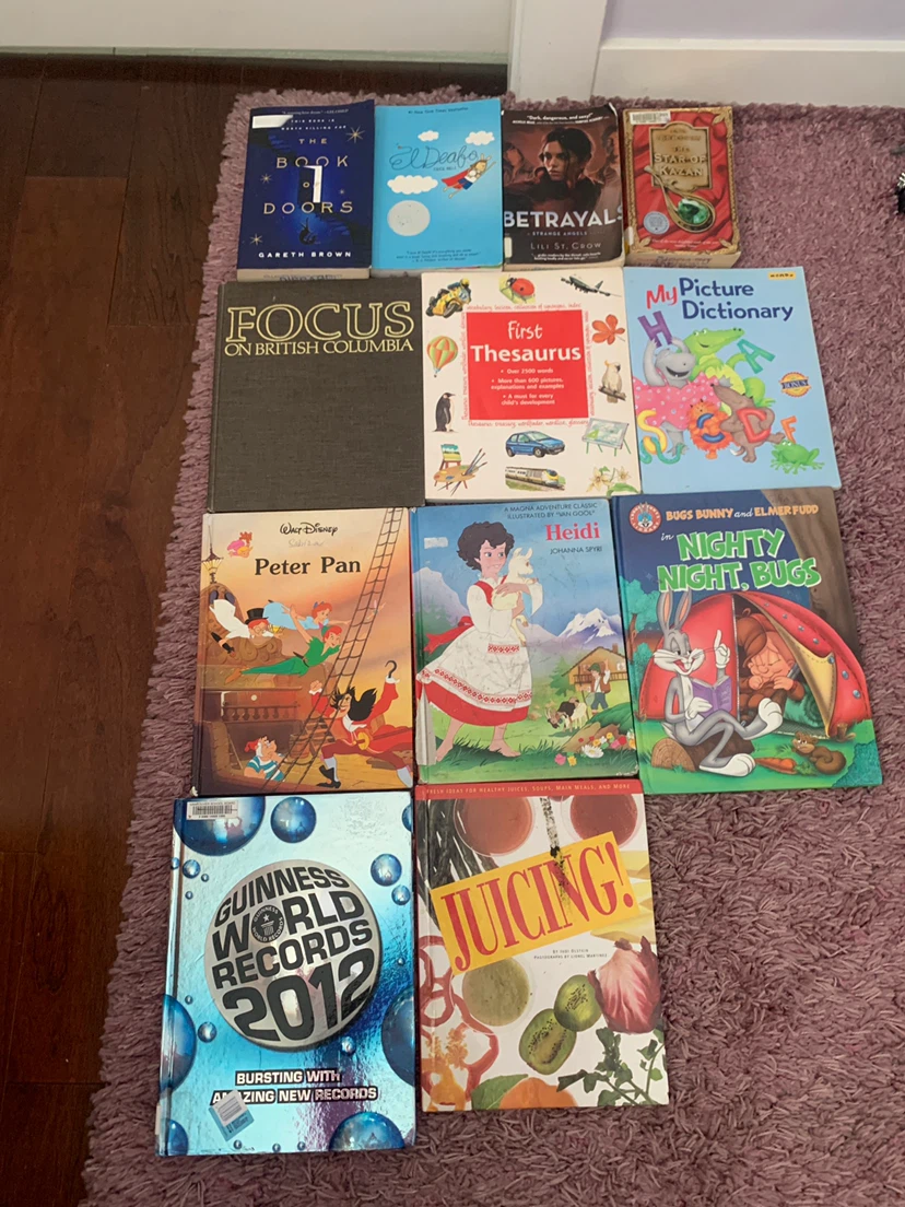 Set of 11 Assorted Children's and Reference Books
