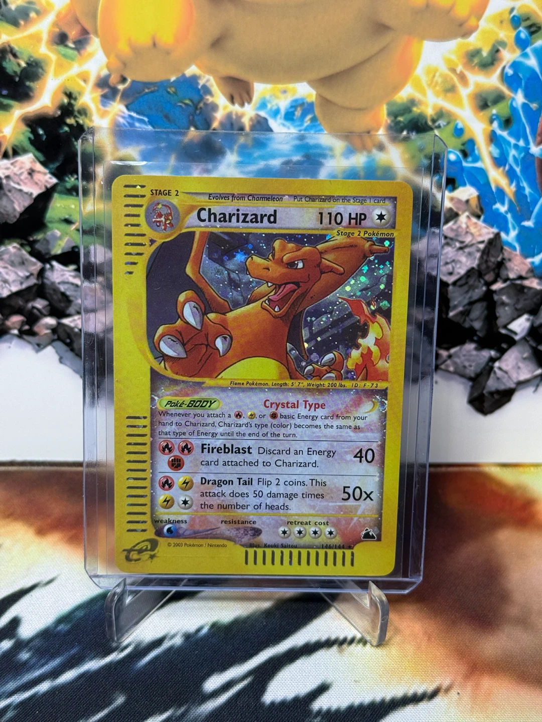 Charizard 146/144 Skyridge Holo Rare Pokemon Card
