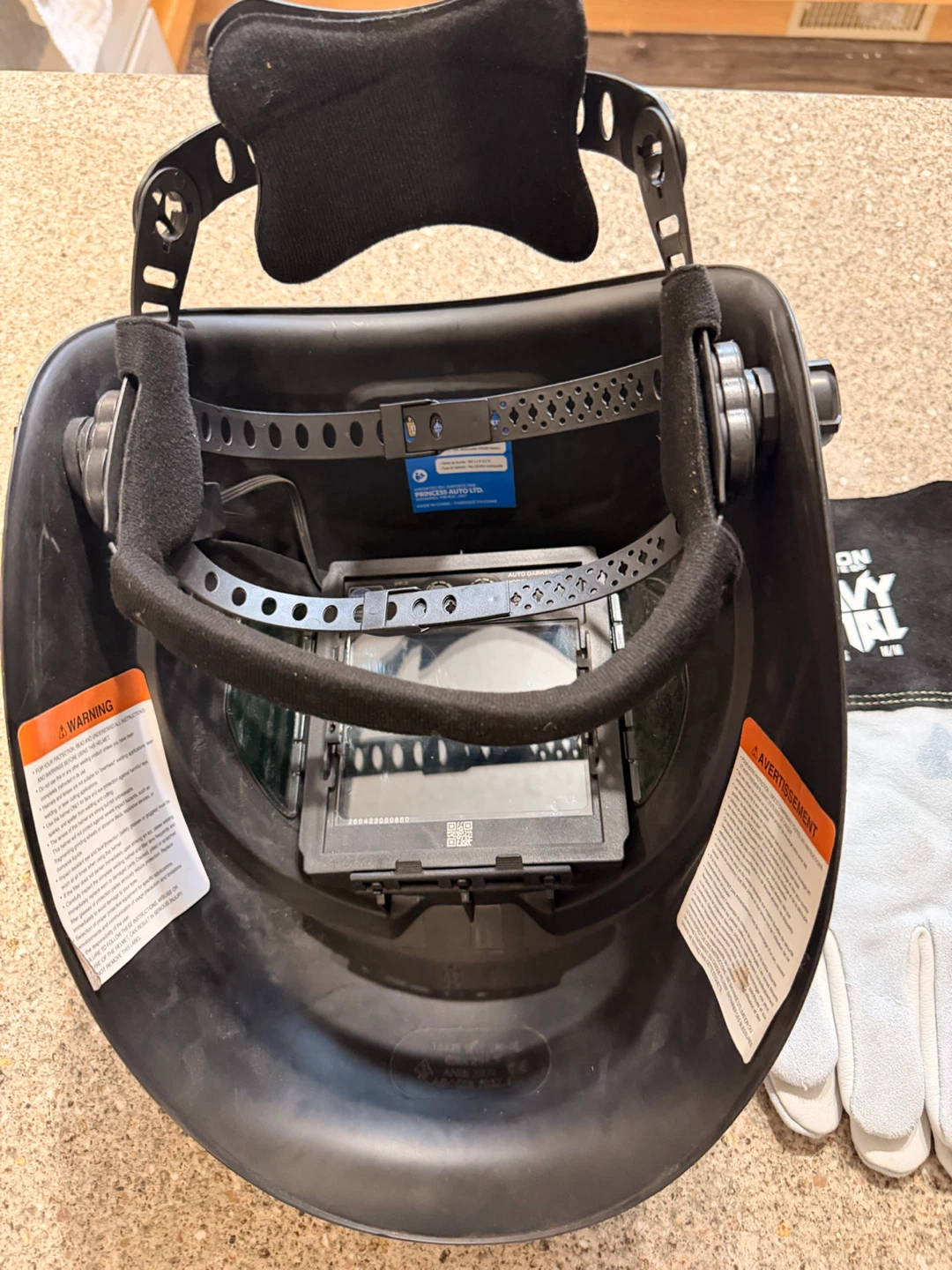 Powerfist Welding Helmet and Watson Gloves