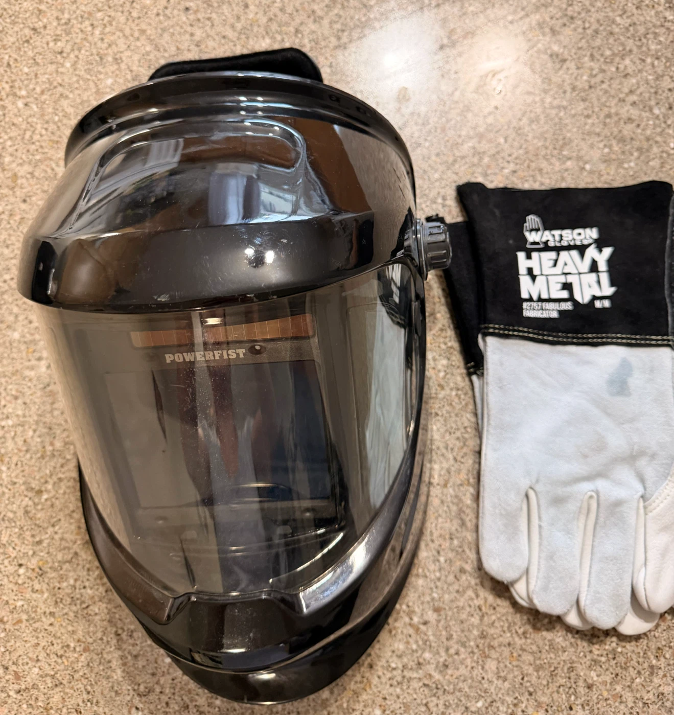 Powerfist Welding Helmet and Watson Gloves - photo 2