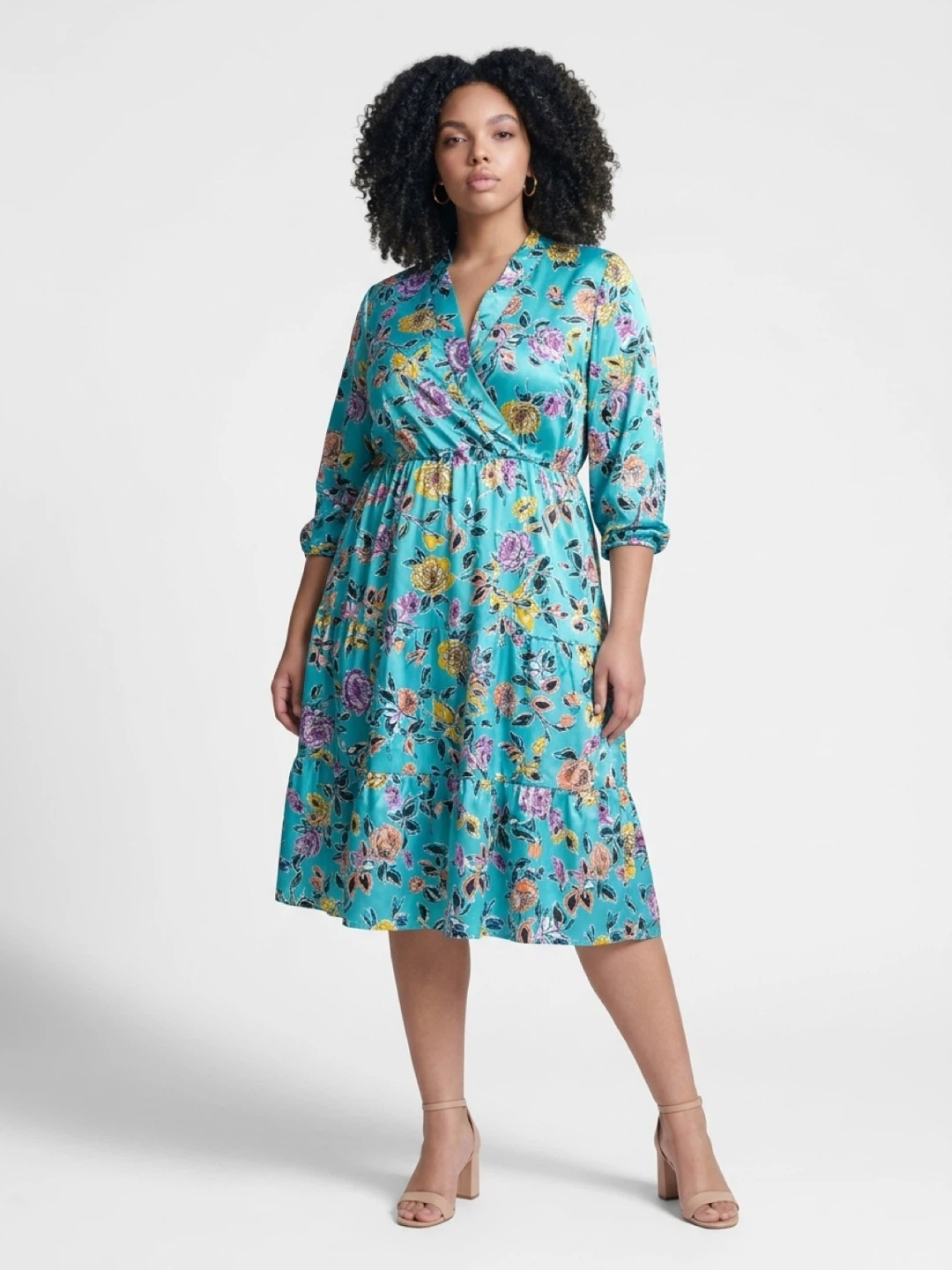 Eloquii Floral Wrap Dress
