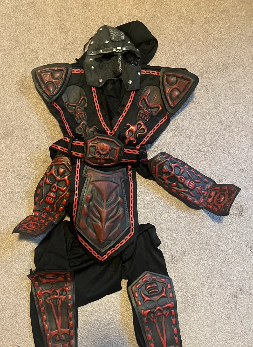 Halloween 🎃 Kids Skull Warrior Costume - photo 2
