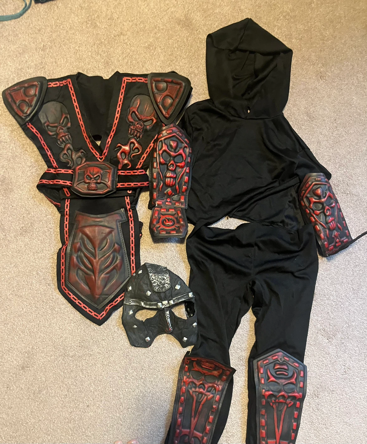 Halloween 🎃 Kids Skull Warrior Costume - photo 5
