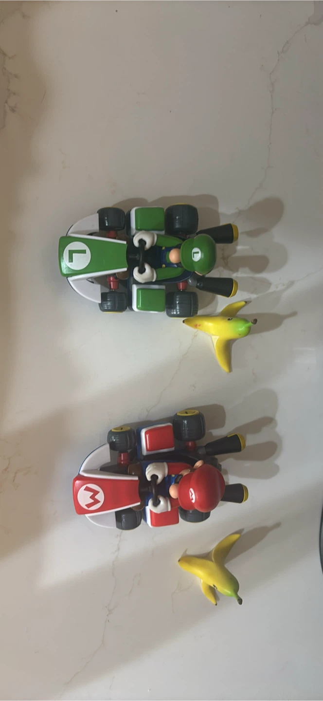Mario and Luigi Kart Figures