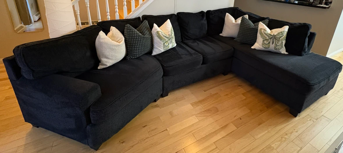 Navy Sectional Sofa - photo 3
