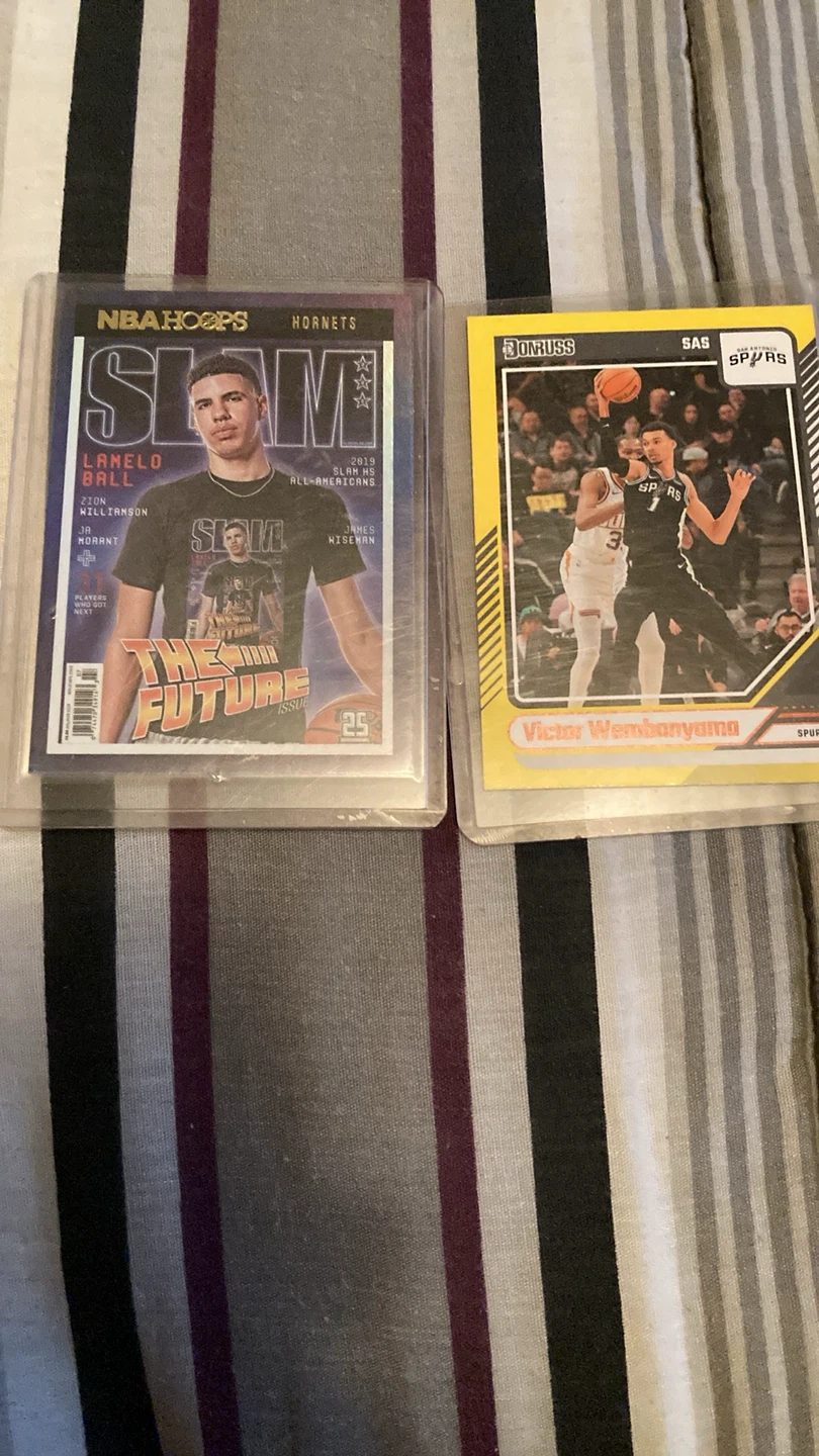 LaMelo Ball Slam & Victor Wembanyama Donruss NBA Cards
