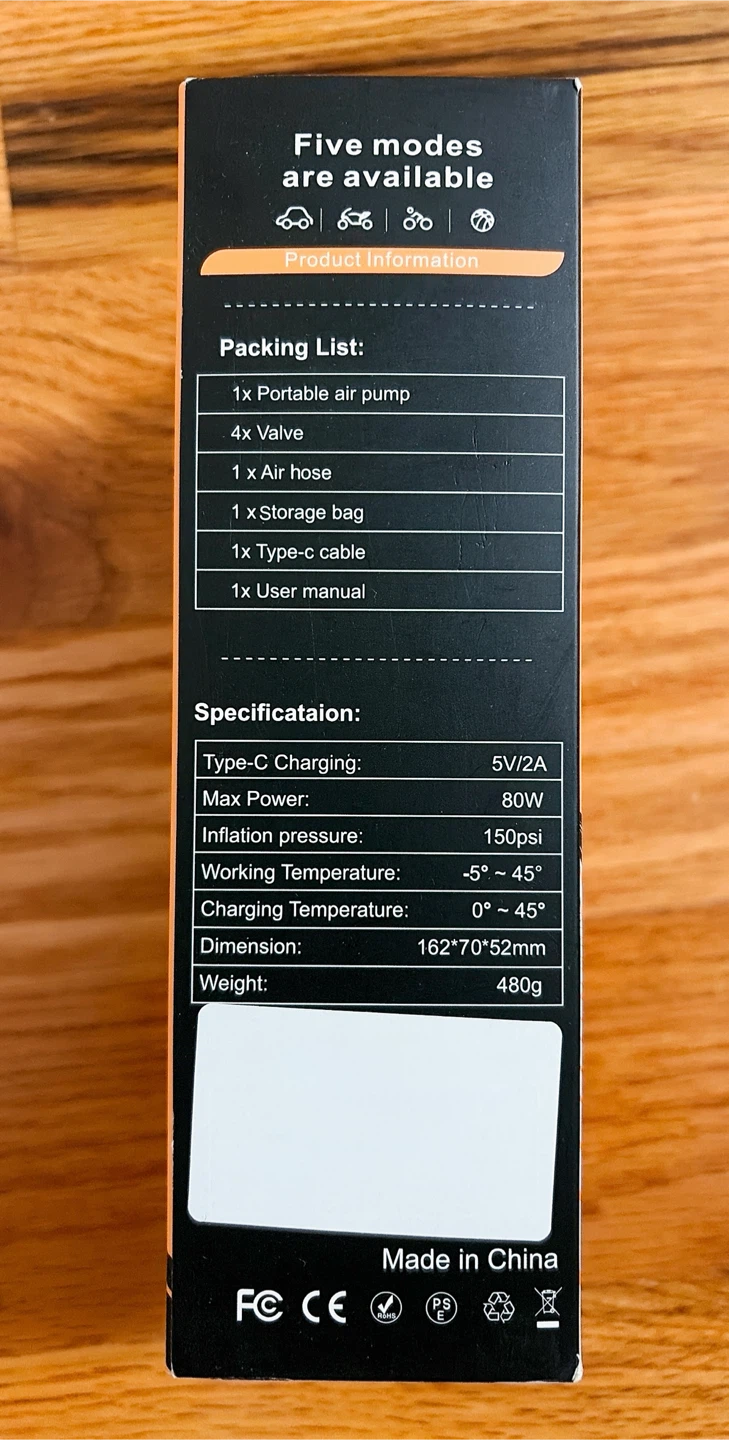 Portable Smart Air Pump Model T01 - photo 2