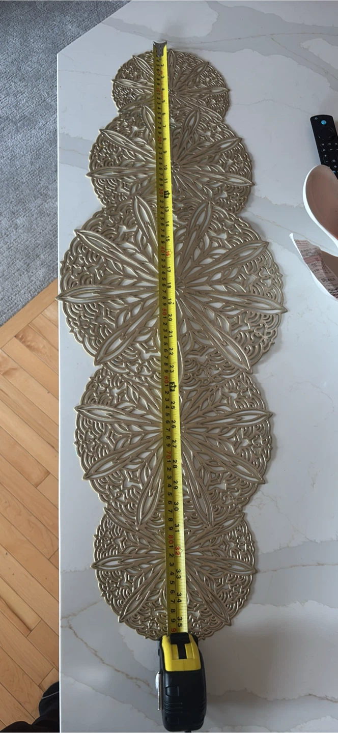 Gold Mandala Pattern Table Runner - photo 2