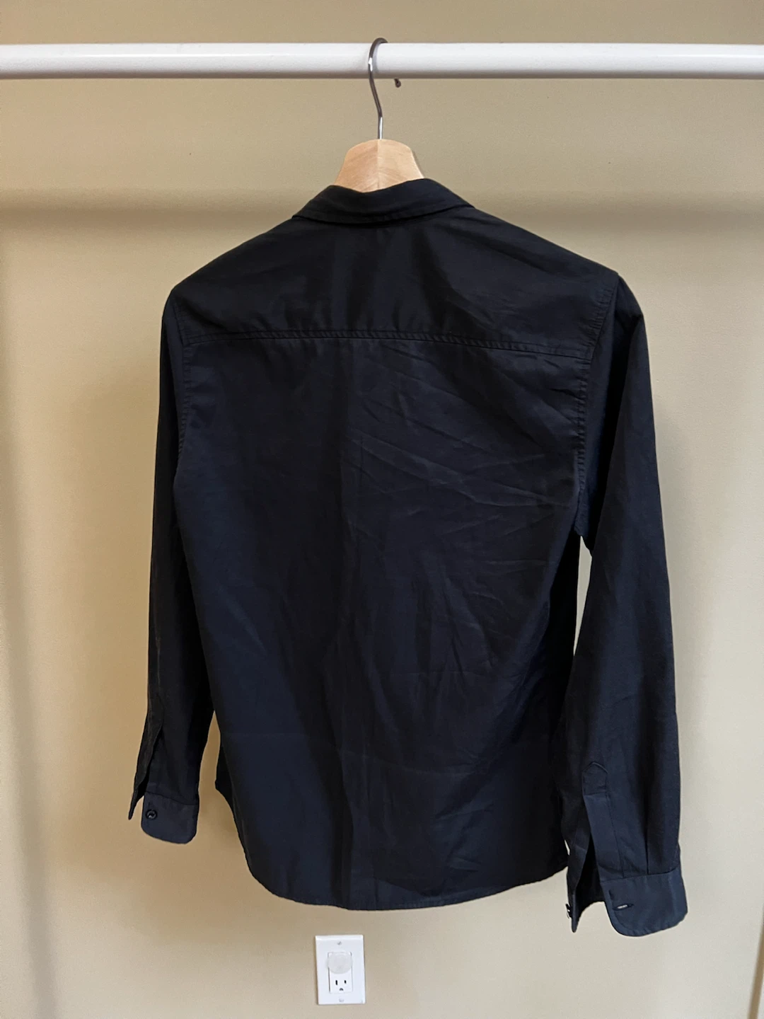 Black Long-Sleeve Button-Up Shirt - photo 2