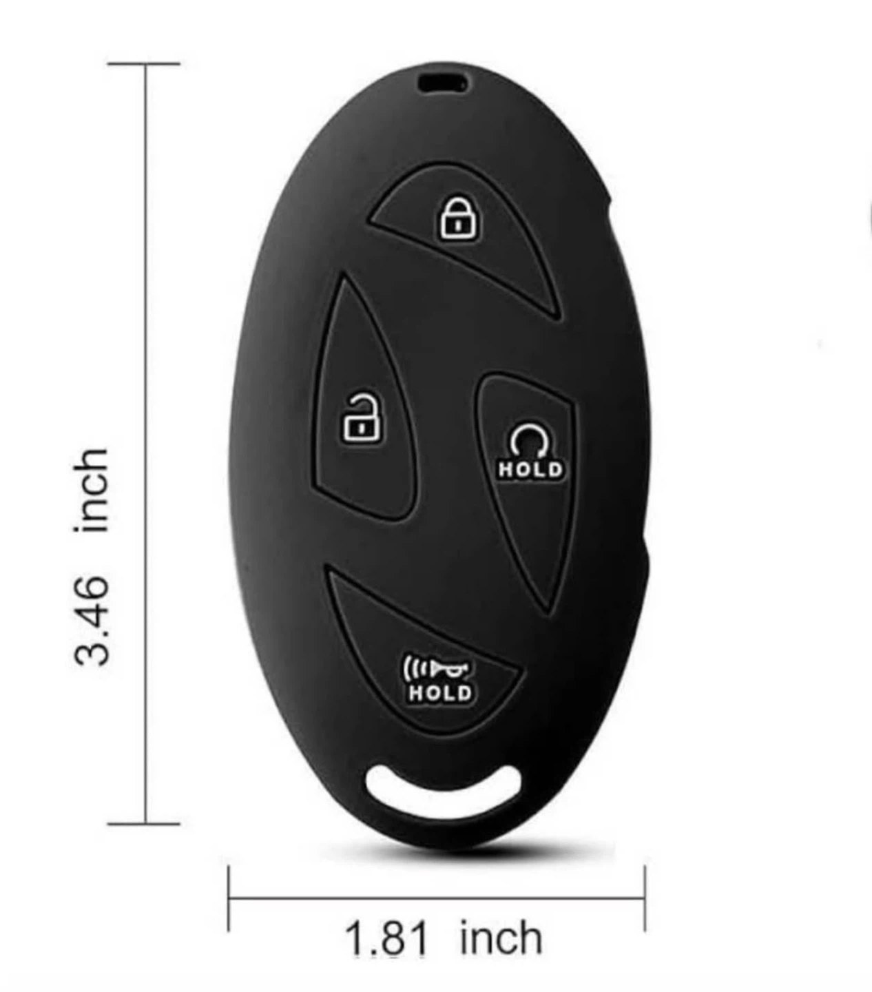 Fokmuaex Silicone Key Fob Cover for Hyundai 2-Pack - photo 2
