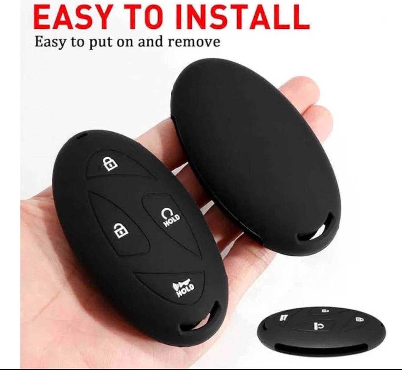 Fokmuaex Silicone Key Fob Cover for Hyundai 2-Pack - photo 3