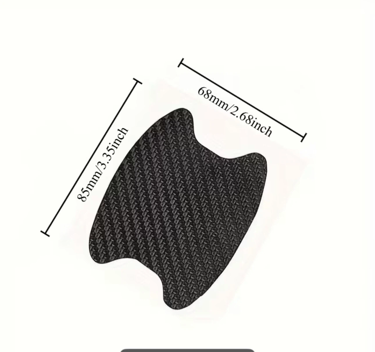 Carbon Fibre Car Door Handle Paint Protectors