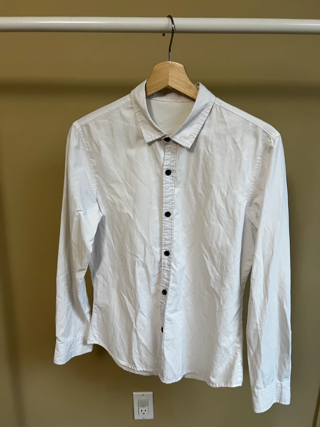 Classic White Button-Down Shirt