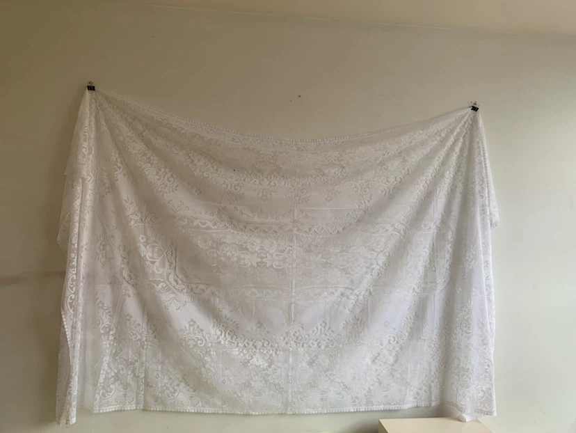 Brand new White Floral Lace Fabric/Tablecloth