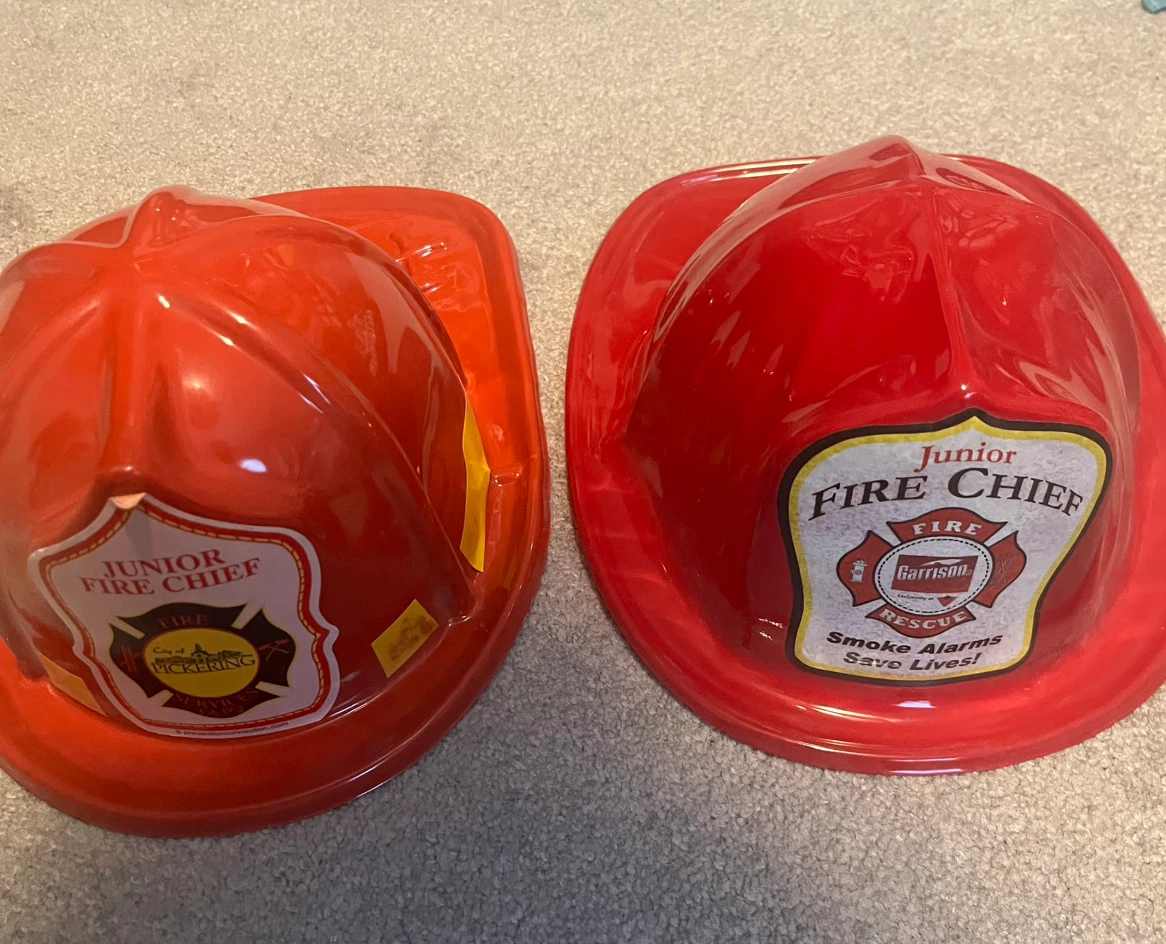Junior Fire Chief Helmets ⛑️ - 2 available