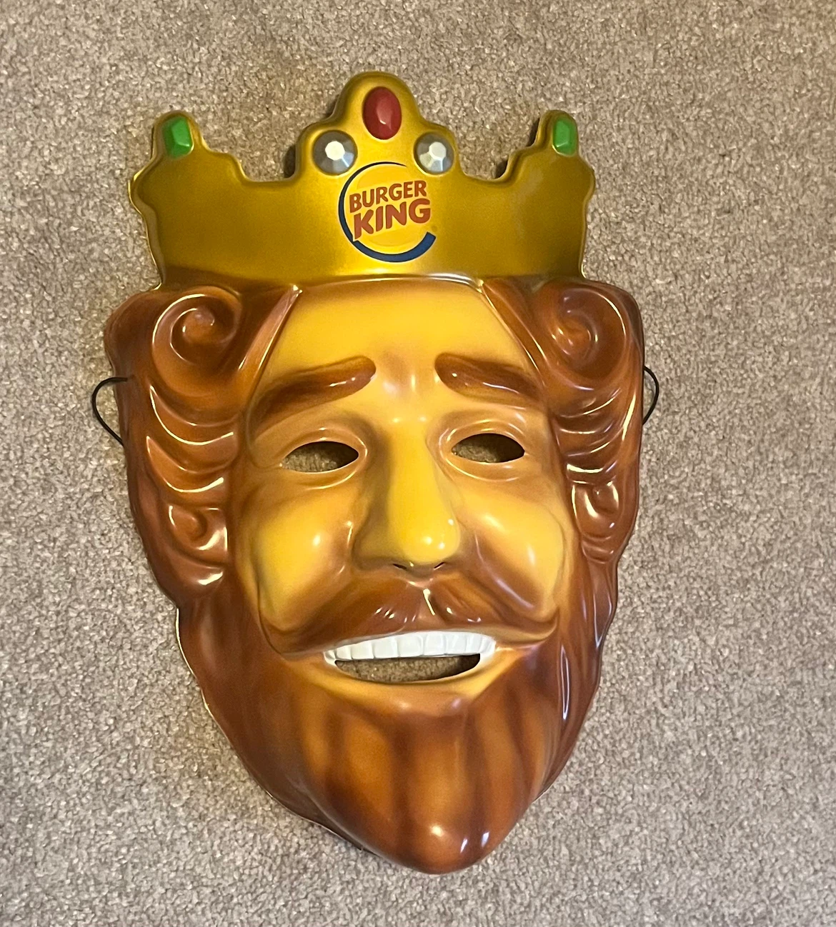 Halloween 🎃 Burger King The King Plastic Mask