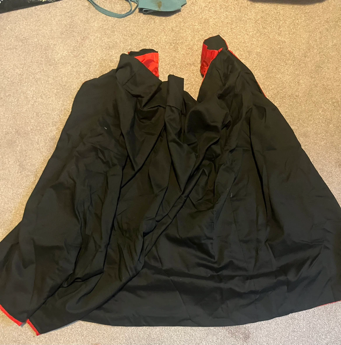Halloween 🎃 Dracula Reversible Black and Red Cape