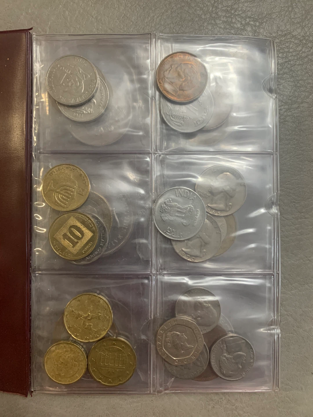 International Coin Collection in Display Album