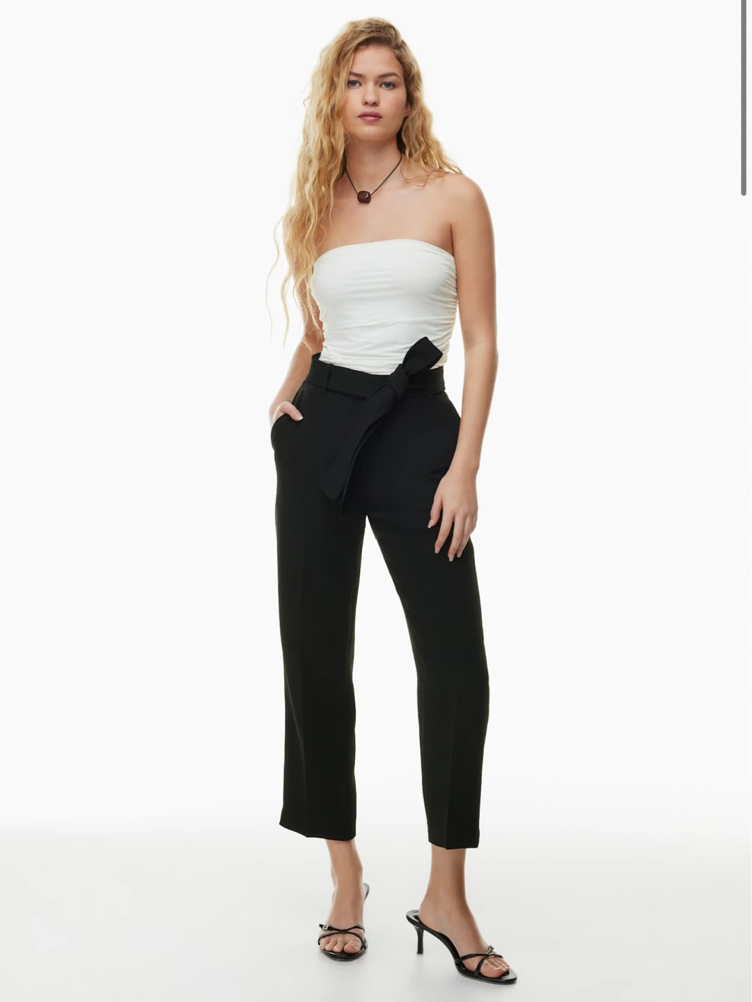 Wilfred Tie Front Pants Cropped (size 10)