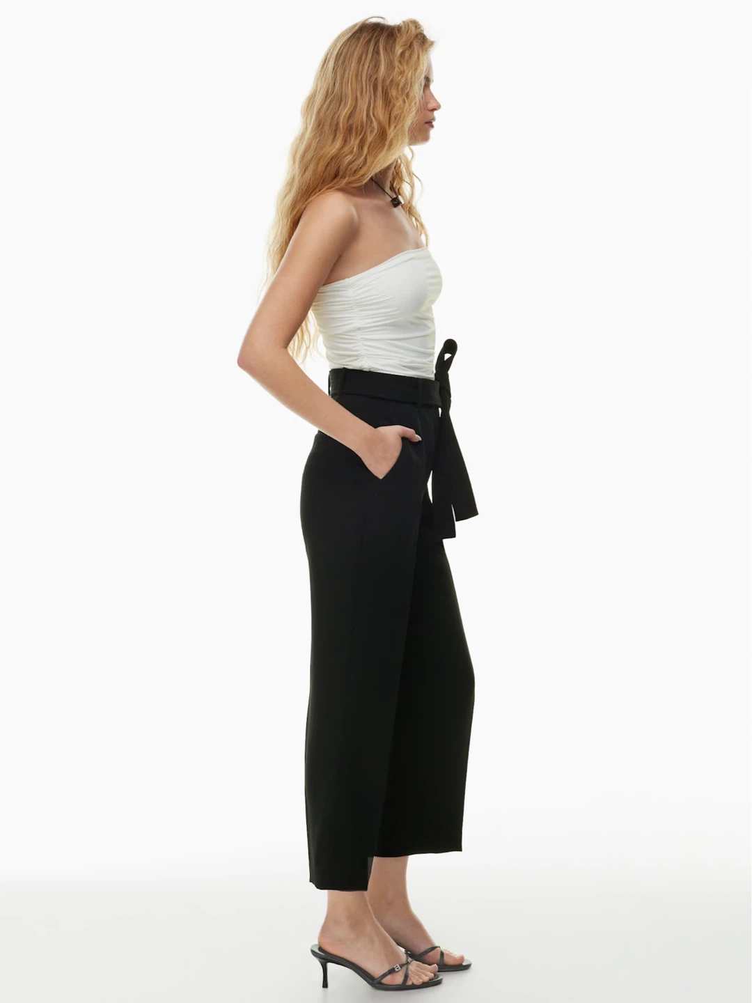 Wilfred Tie Front Pants Cropped (size 10) - photo 3