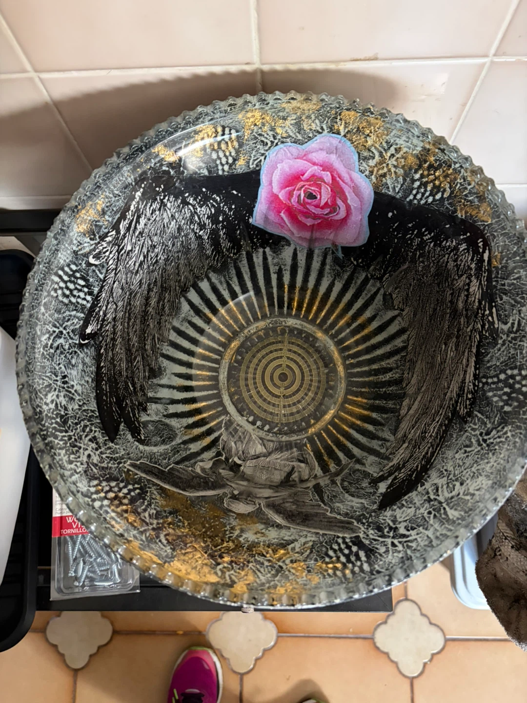 Orbital Arts Decorative Glass Bowl