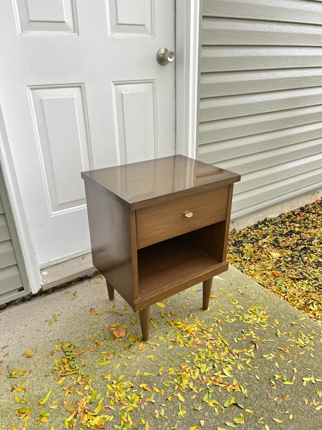 MCM Walnut Nightstand / End Table (Made in Canada)