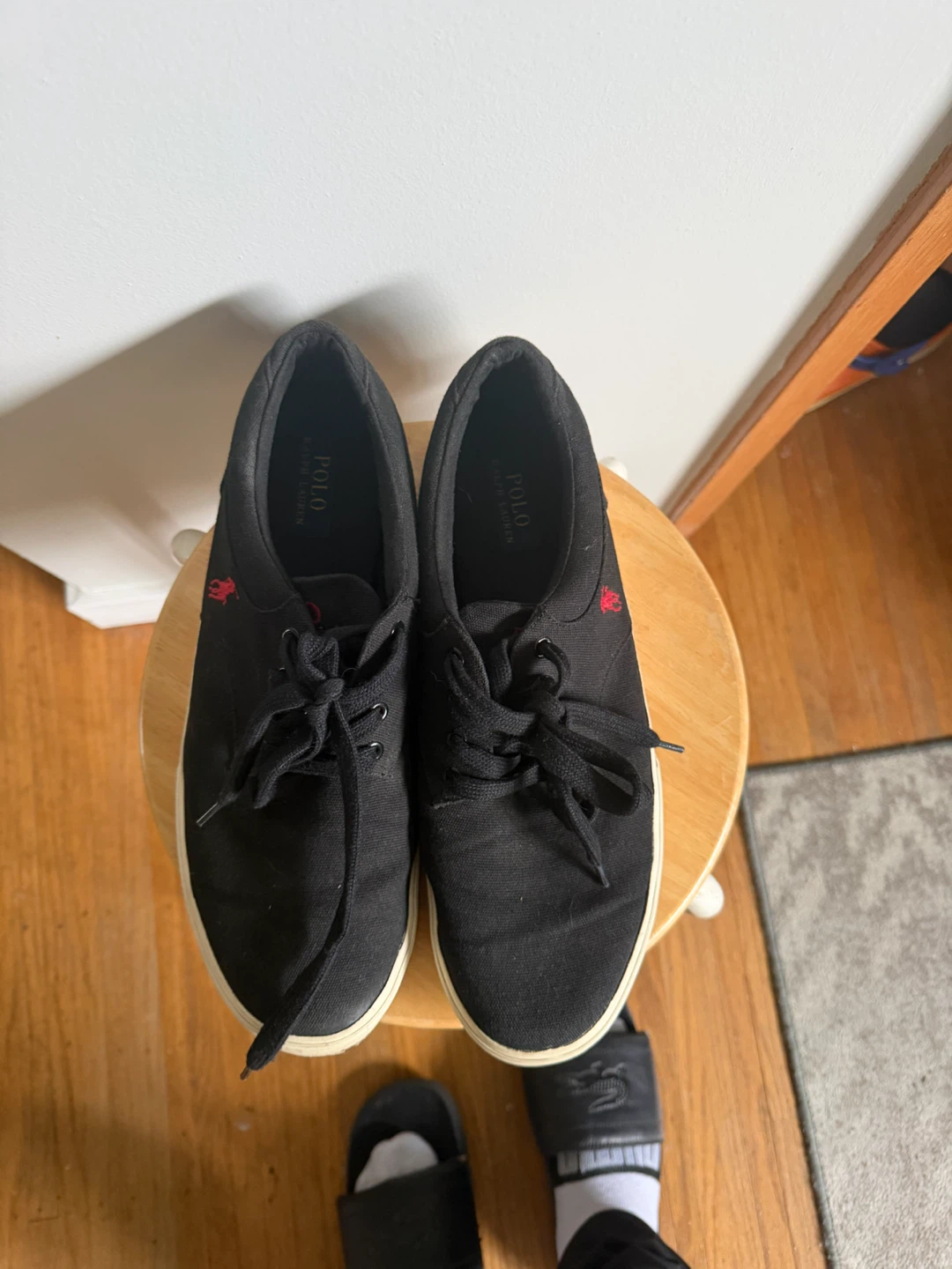 Polo Ralph Lauren Black Canvas Sneakers