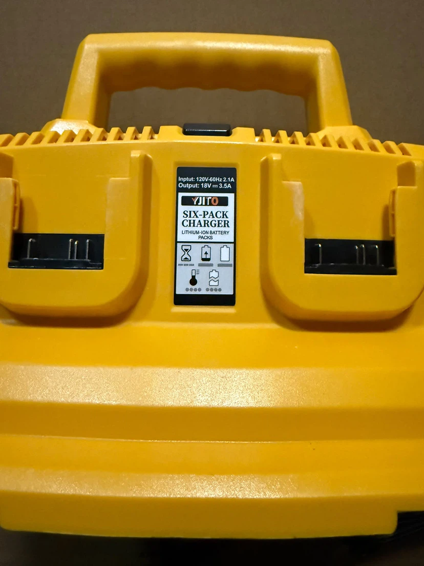 6-Port Battery Charger for Dewalt 20v 60v - photo 3
