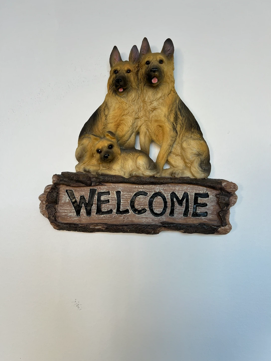 German Shepherd Welcome Wall Plaque
