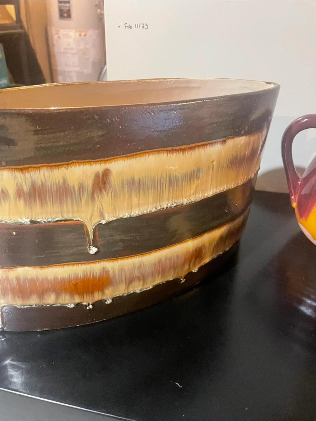 Ceramic Decorative Pitcher and Oval Planter Set - photo 4