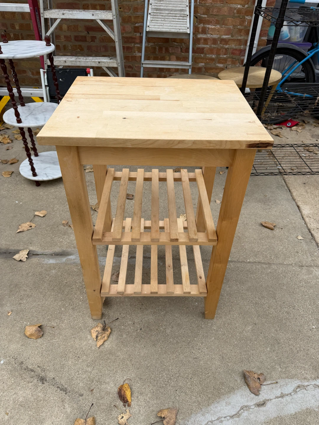 Wooden Kitchen Cart