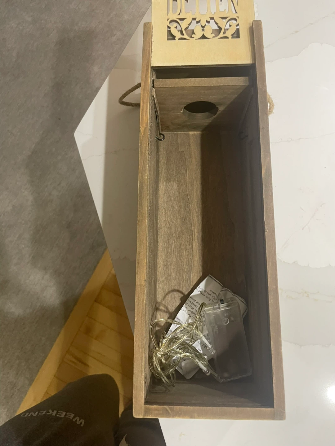 Friends Are Like Wine Decorative Lighted Wooden Box - photo 2