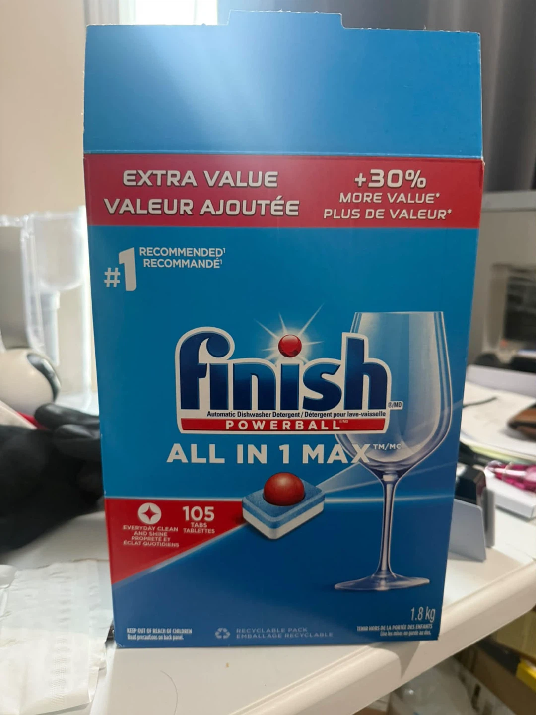 Finish All in 1 Max Dishwasher Detergent 105 Tabs