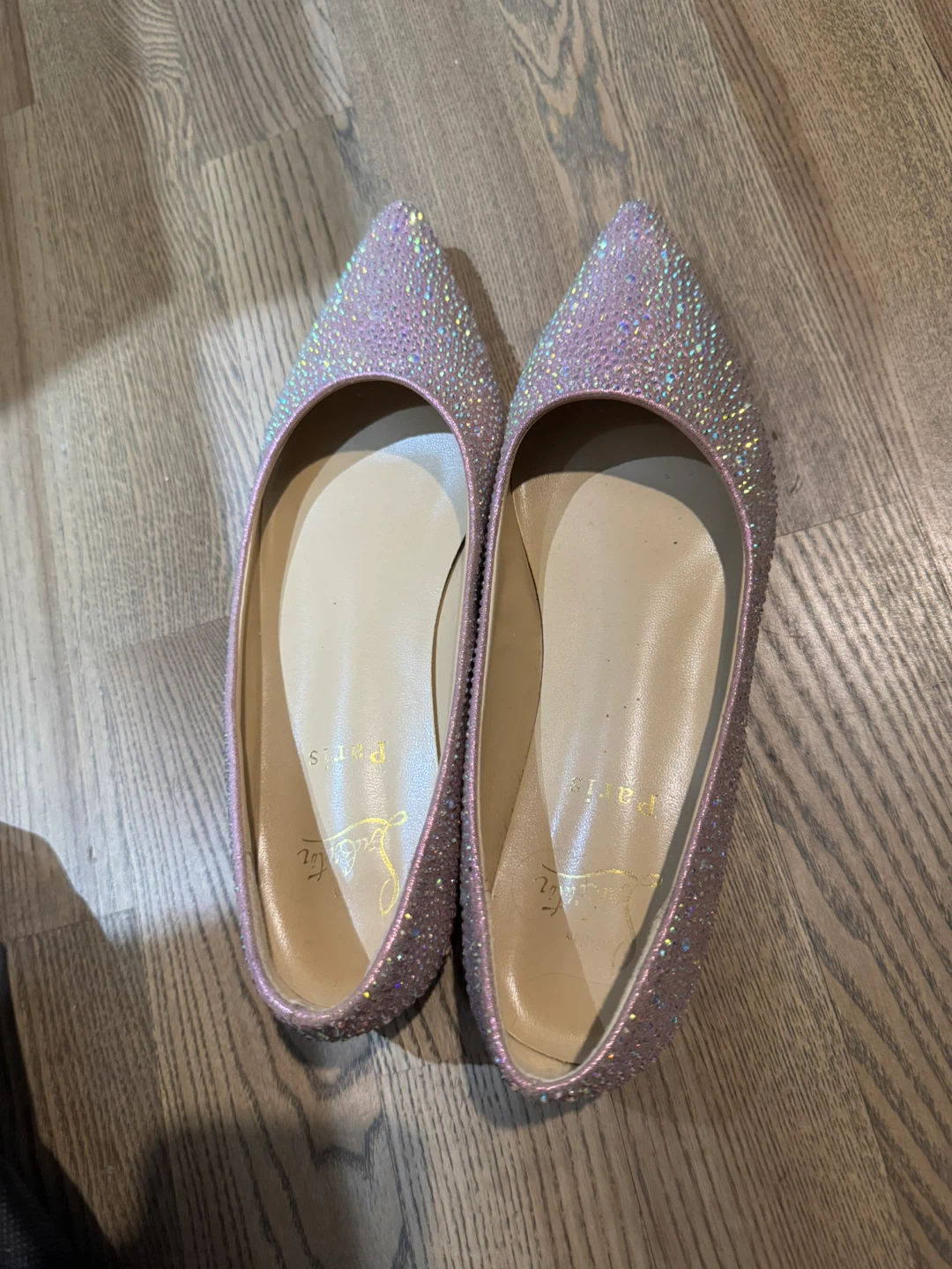 Christian Louboutin Crystal Flats- the shoe for princess - photo 2