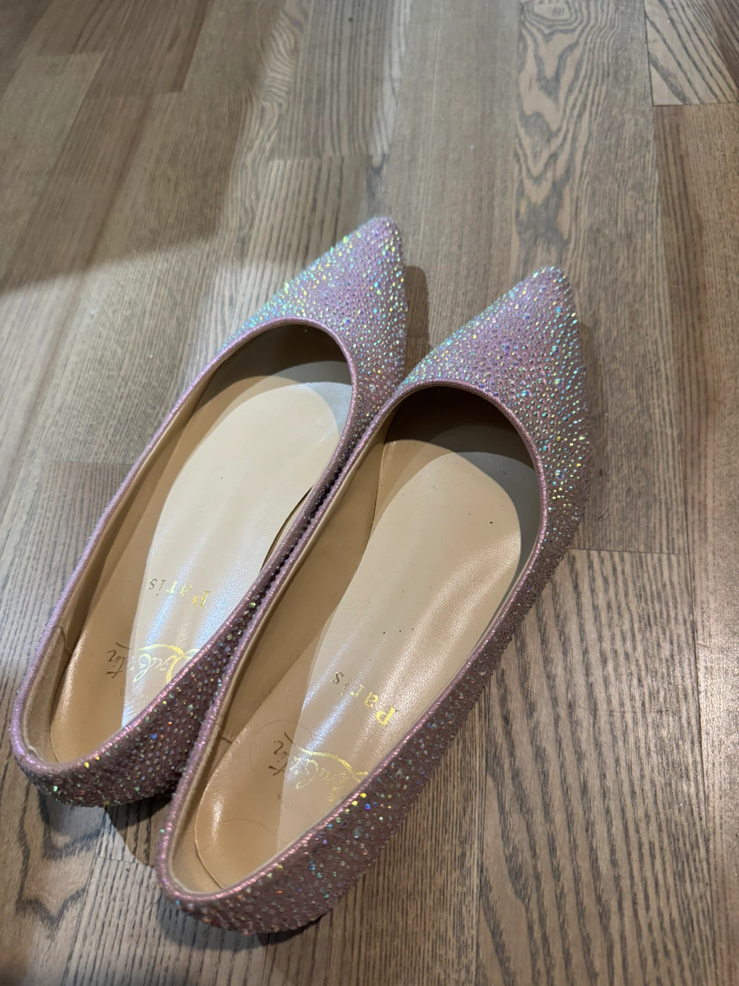 Christian Louboutin Crystal Flats- the shoe for princess - photo 3