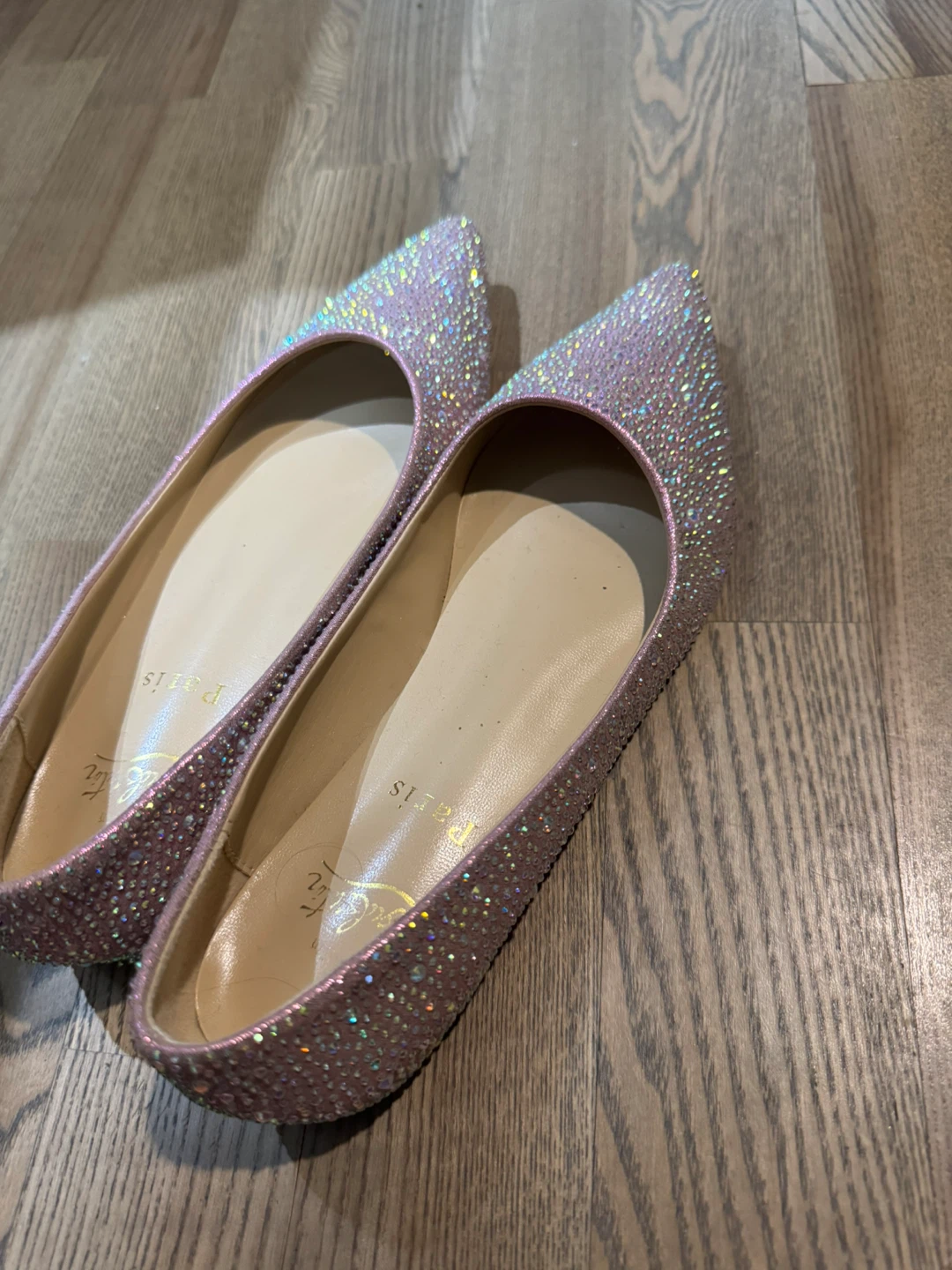 Christian Louboutin Crystal Flats- the shoe for princess - photo 4