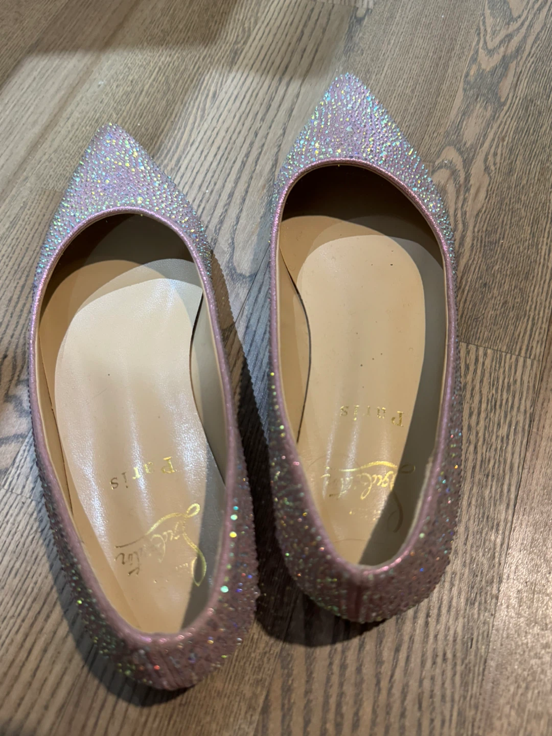 Christian Louboutin Crystal Flats- the shoe for princess - photo 5