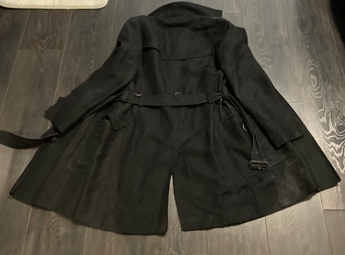Burberry Vintage Black Trench Coat - photo 2