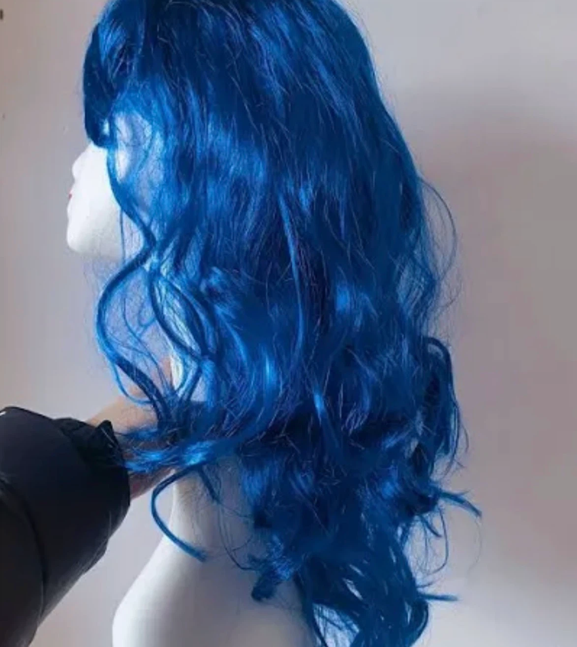 Blue Wavy Synthetic Wig